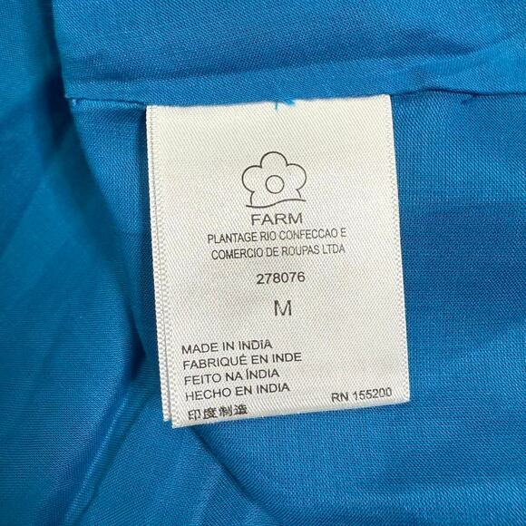 NWT Farm Rio Size M Tropical‎ Floral Tiered Maxi Dress Anthropologie Fairy Boho - Picture 7 of 8